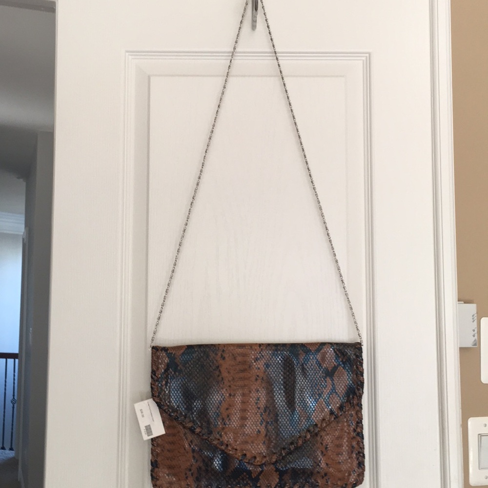 Faux snake skin purse